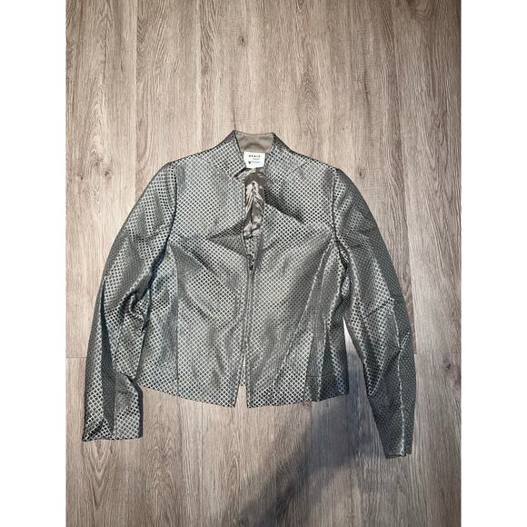 Akris Punto - Zipper Blazer / Silver gray / US size 8 / NWOT - Picture 1 of 8